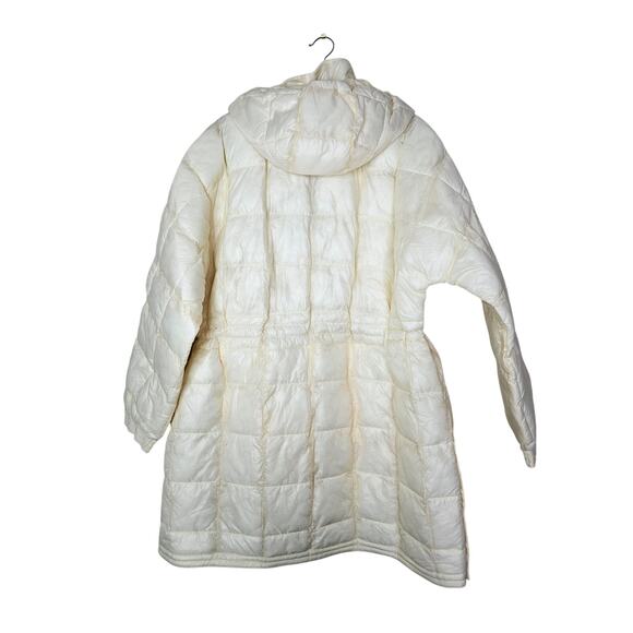 NEW No Tags Free People Movement M Patricia Packable Poncho Puffer White - Picture 3 of 5